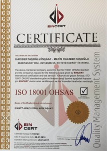 ISO 18001 İş Güvenliği ve İşçi Sağlığı