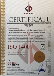  ISO 14001 Çevre Duyarlılığı